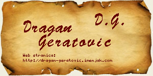 Dragan Geratović vizit kartica